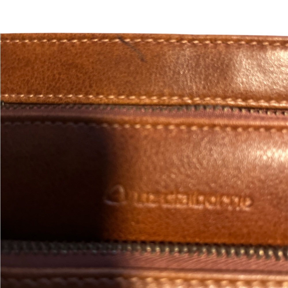 Liz Claiborne Tan Leather Shoulder Bag - Picture 4 of 6
